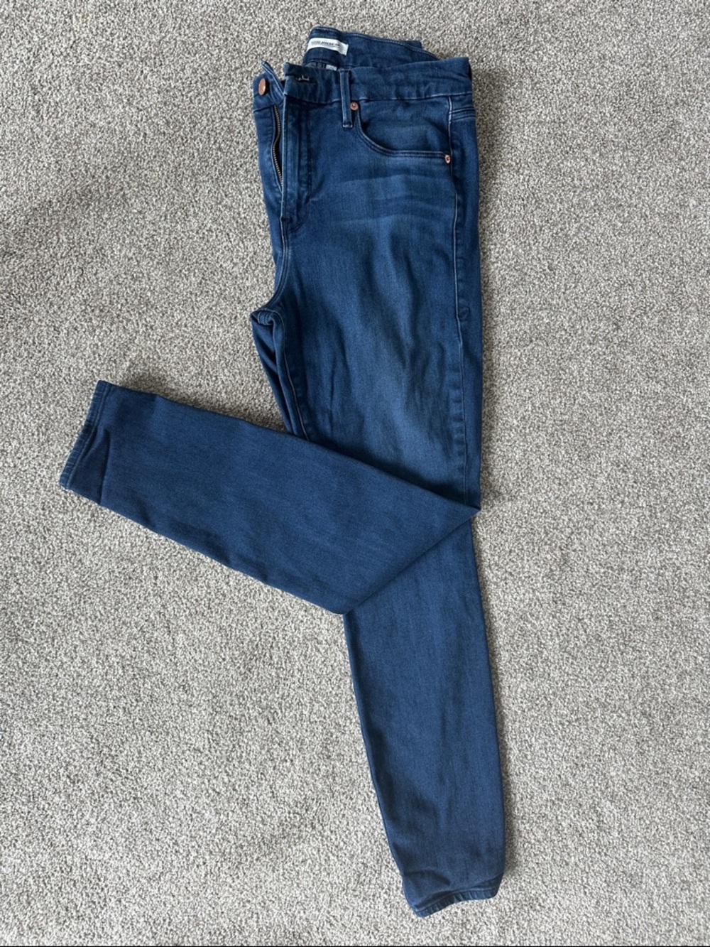 Good American Classic Women's Dark Blue Jeans